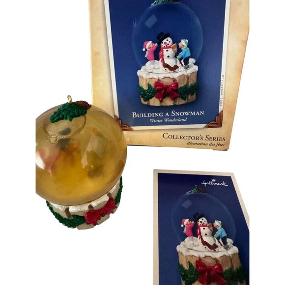 Hallmark Collector's Series Building a Snowman Winter Wonderland 2004 NIB - Picture 1 of 4